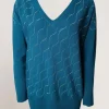 Maglia con onde di strass