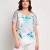 Maglia con punta e trasparenza