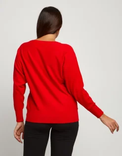 Maglia con ramage di paillettes