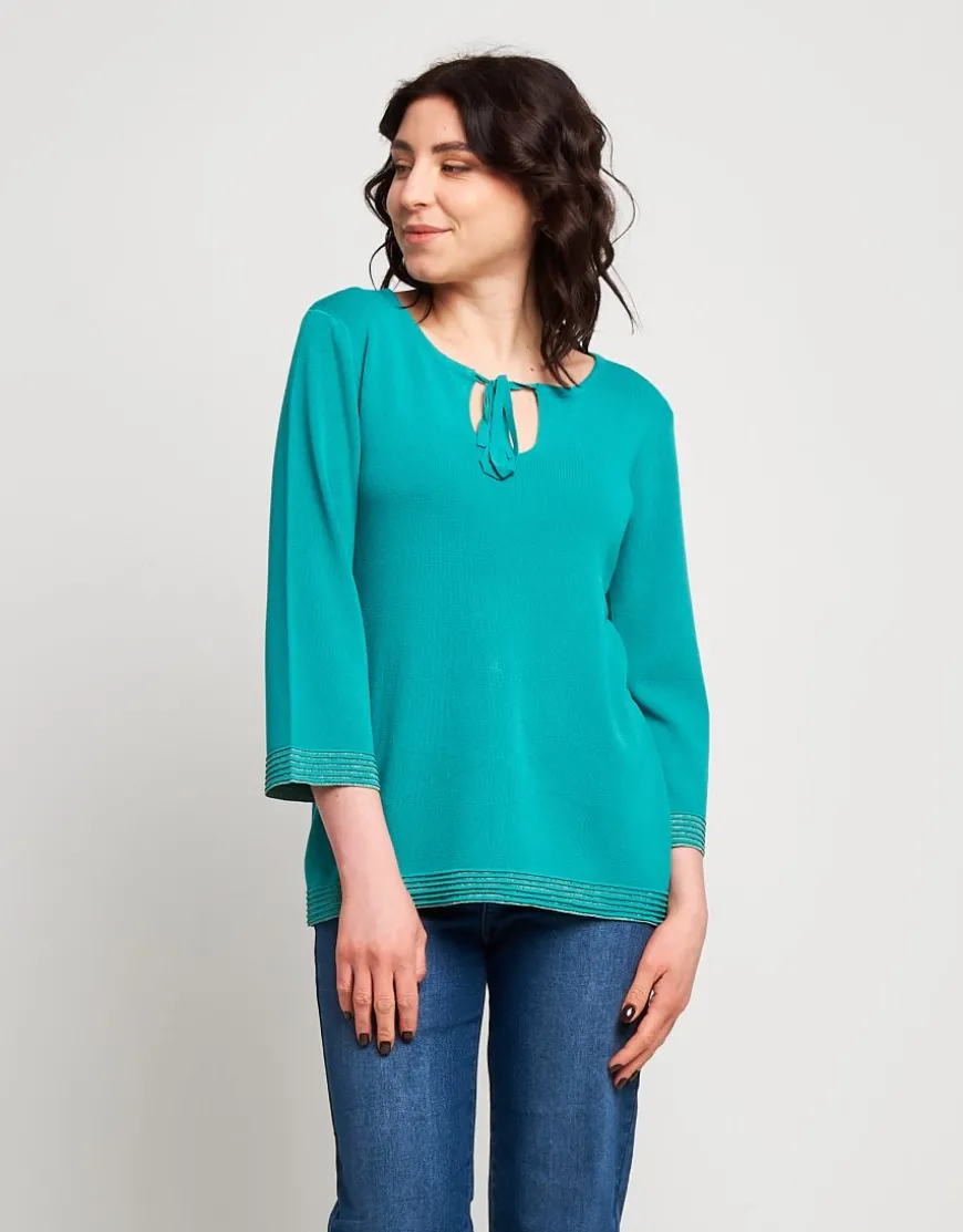 Maglia faille con nastrino