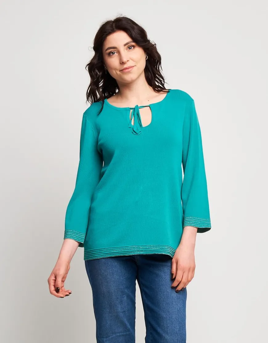 Maglia faille con nastrino