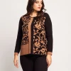 Maglia in jacquard a fiori