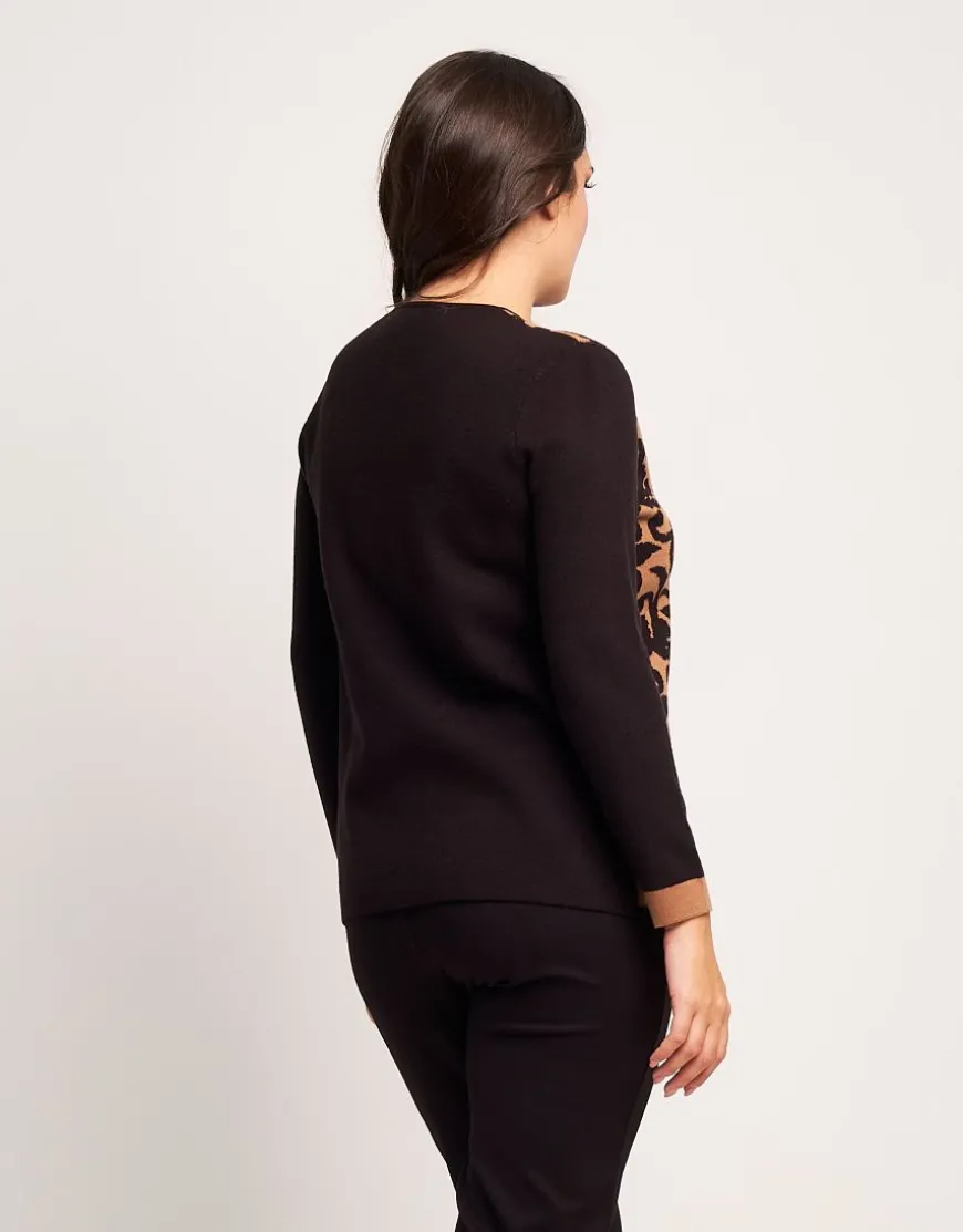 Maglia in jacquard a fiori