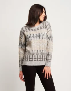 Maglia in lurex con motivo