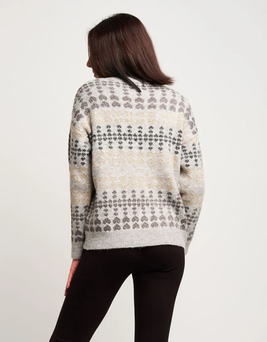 Maglia in lurex con motivo