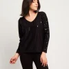 Maglia in lurex con paillettes