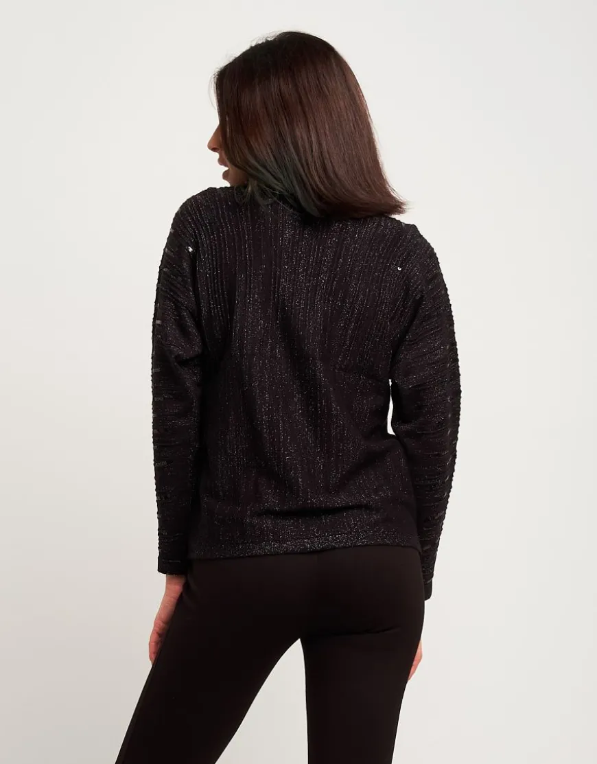 Maglia in lurex con paillettes