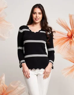 Maglia in maglia battuta con cappe
