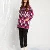 Maglia jacquard con tasche