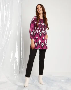 Maglia jacquard con tasche
