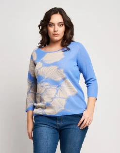 Maglia jacquard fantasia
