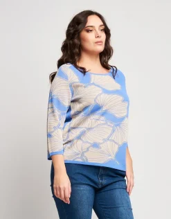 Maglia jacquard fantasia