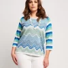 Maglia jacquard geometrica