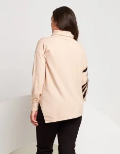 Maglia lunga con dettaglio animalier