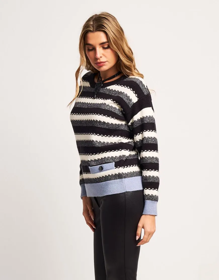 Maglione a righe