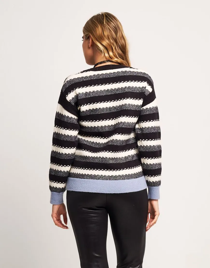 Maglione a righe