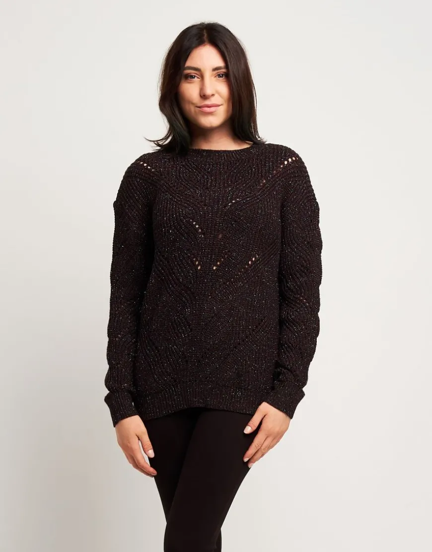 Maglione con lurex multicolor