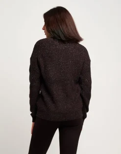 Maglione con lurex multicolor