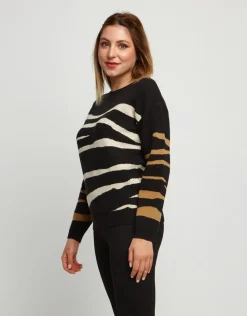 Maglione jacquard animalier