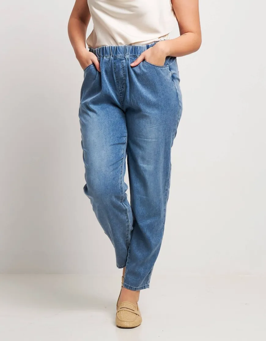 Pantafitness leggero in jeans