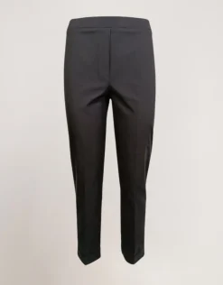 Pantalone a sigaretta con elastico e risvolti