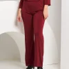Pantalone a zampa con elastico
