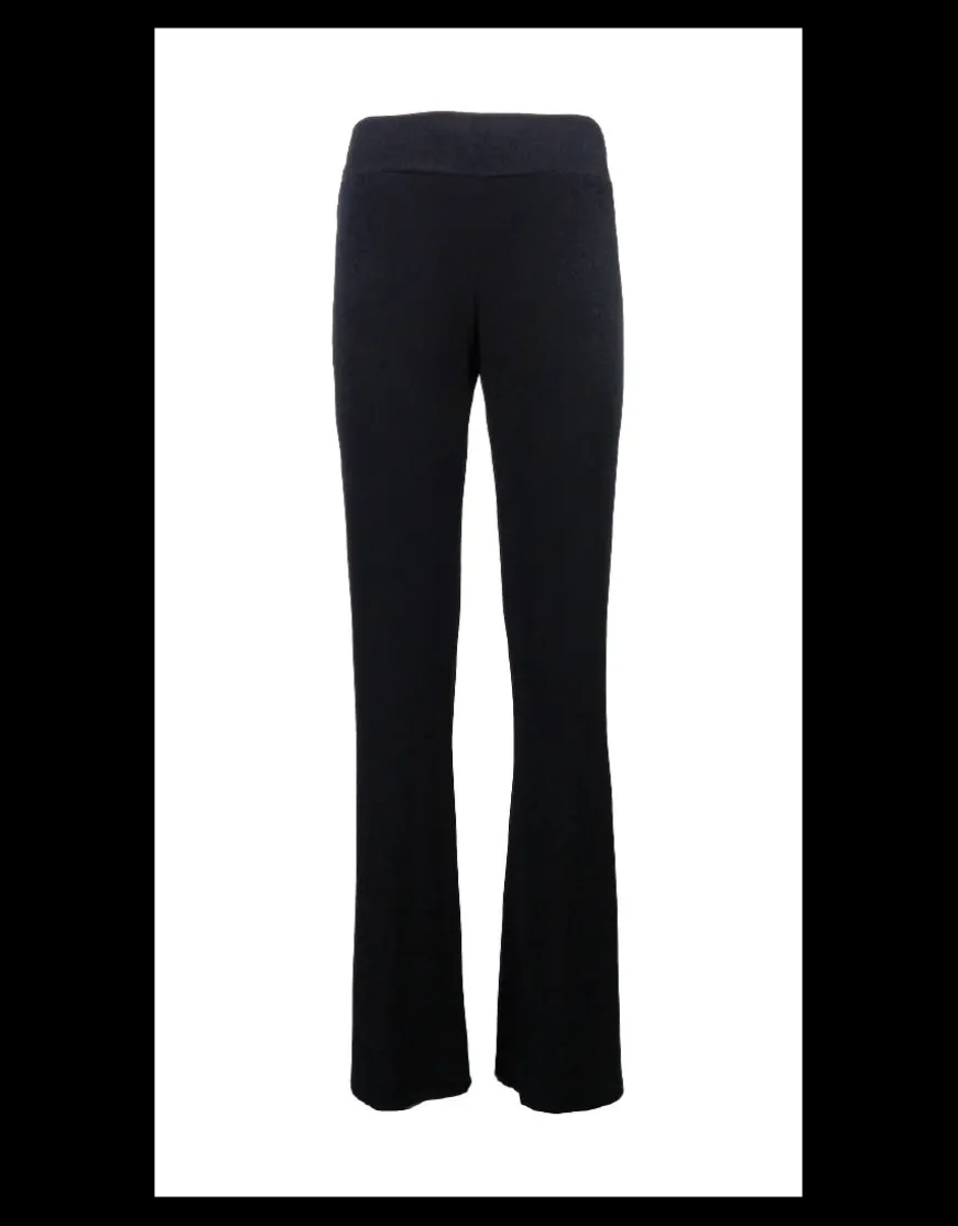 Pantalone a zampa con elastico