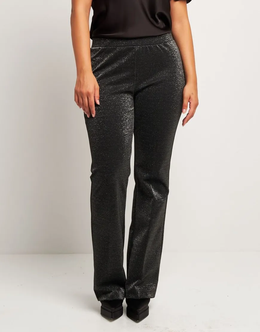 Pantalone a zampa con elastico