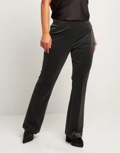 Pantalone a zampa con elastico