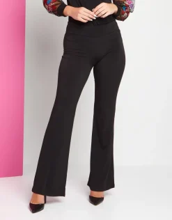 Pantalone a zampa in jersey