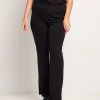 Pantalone a zampa in jersey
