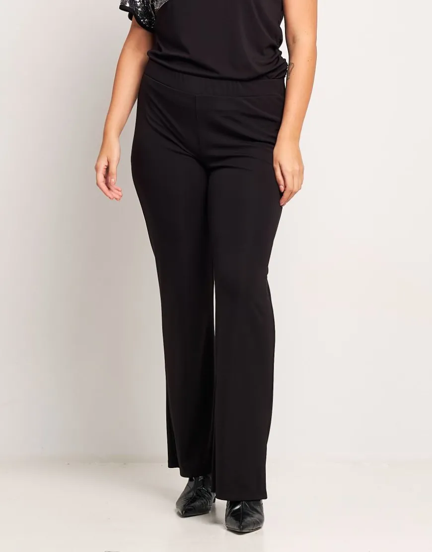 Pantalone a zampa in jersey