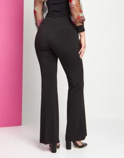 Pantalone a zampa in jersey