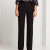 Pantalone a zampetta con elastico e zip