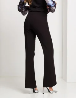 Pantalone a zampetta con elastico e zip