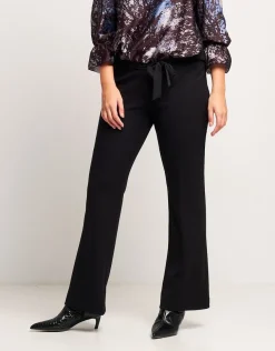 Pantalone a zampetta effetto bouclé