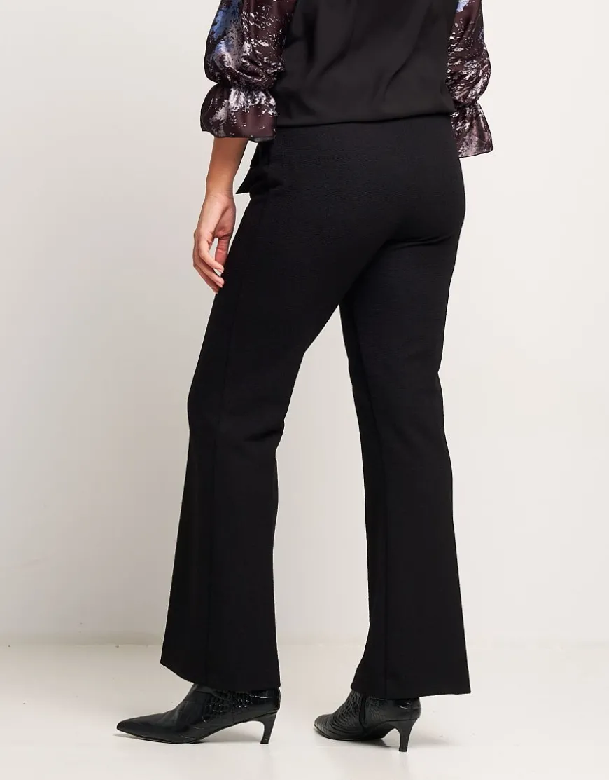 Pantalone a zampetta effetto bouclé