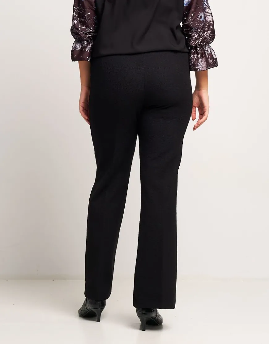 Pantalone a zampetta effetto bouclé