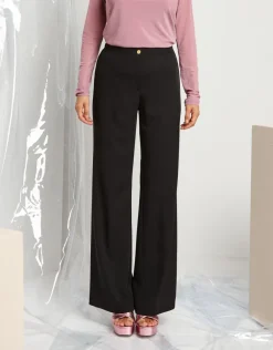 Pantalone ampio in tessuto fluido