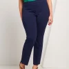 Pantalone basico con elastico in vita
