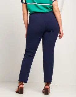 Pantalone basico con elastico in vita