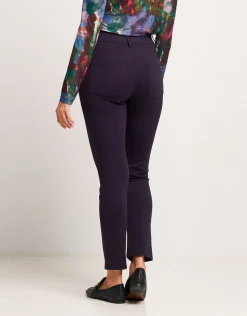 Pantalone basico con zip e tasche