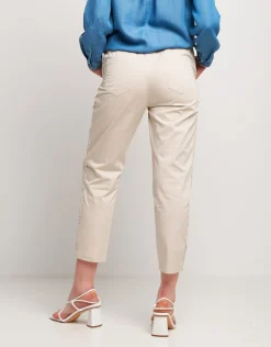 Pantalone con bande in paillettes