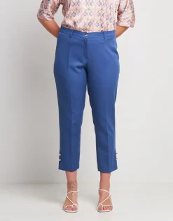 Pantalone con bottoncini alla caviglia