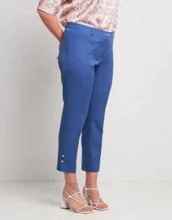 Pantalone con bottoncini alla caviglia