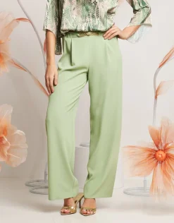 Pantalone con dettaglio in vita