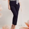 Pantalone con elastico e risvolto