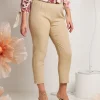 Pantalone con elastico e spacchi