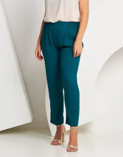 Pantalone con elastico e piega