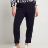Pantalone con elastico e risvolto